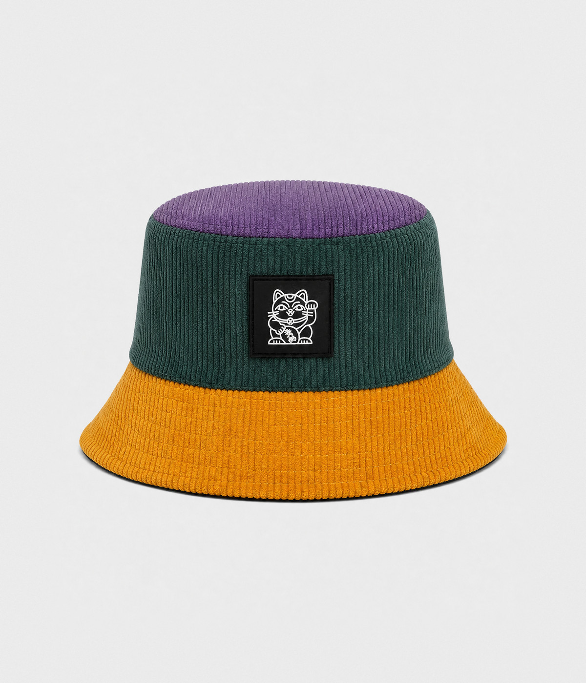 CORDUROY BLOCK BUCKET.