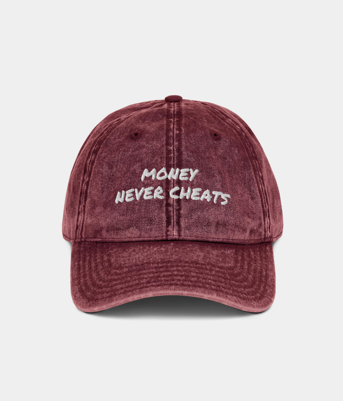 MONEY NEVER CHEATS CAP
