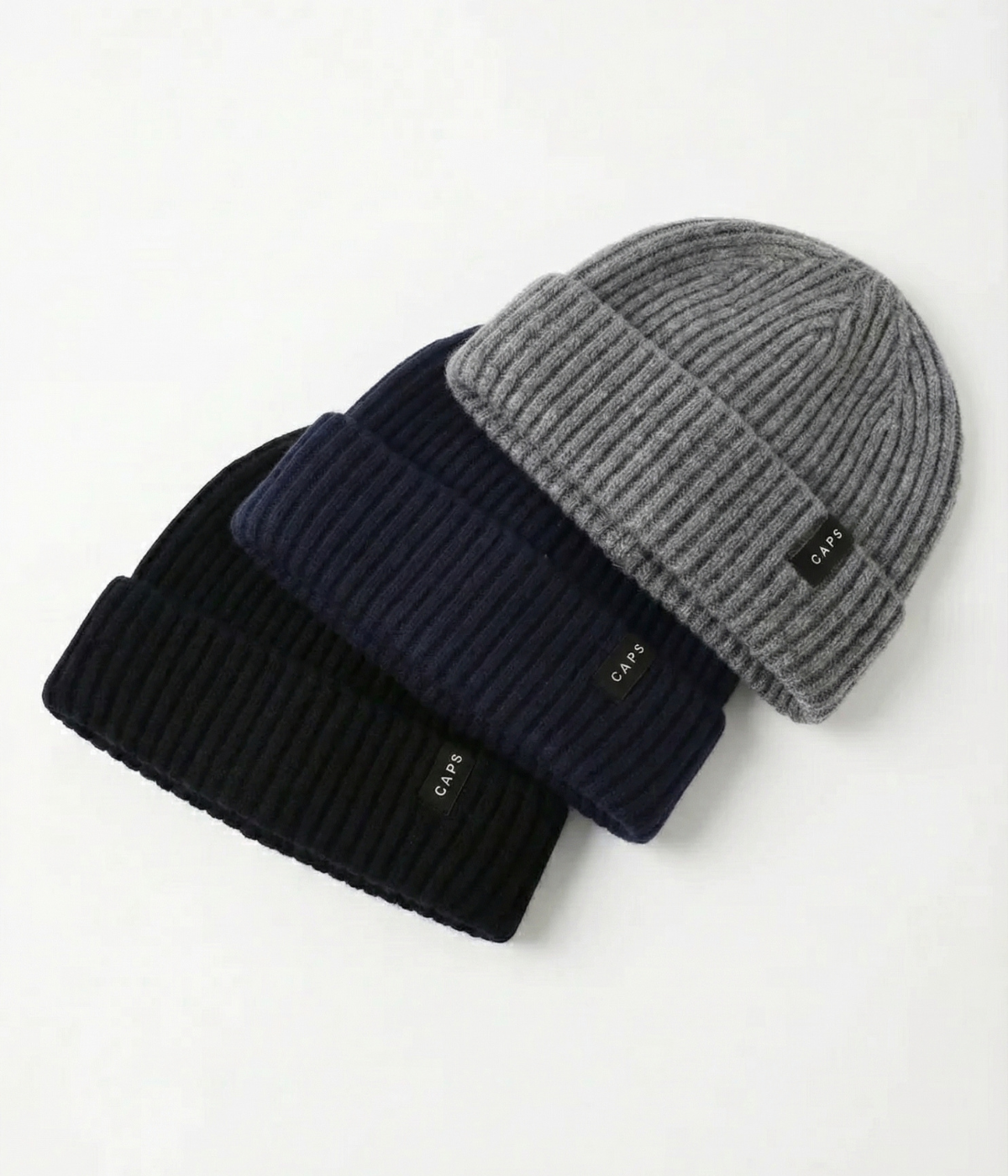 LOGO FISHERMAN BEANIE 3-PACK.