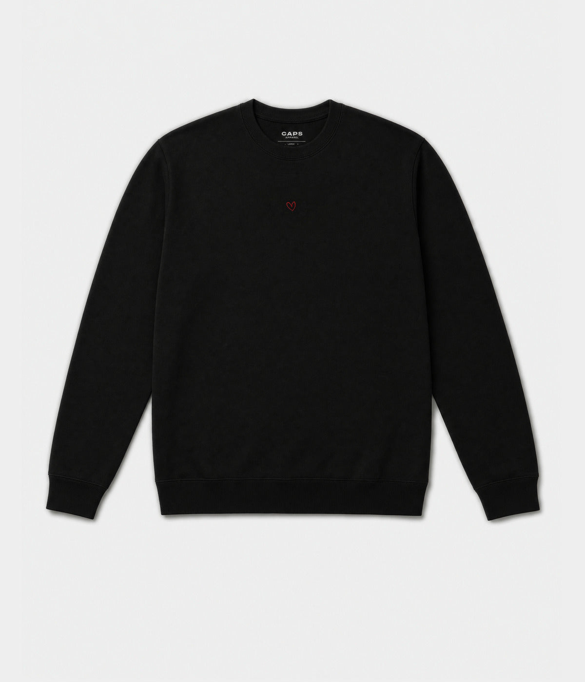 DRAWN HEART SWEATER.