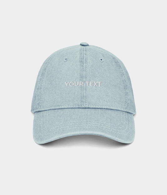 CUSTOM DENIM CAP.