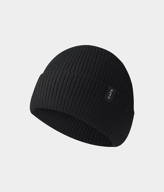 LOGO MERINO BEANIE.
