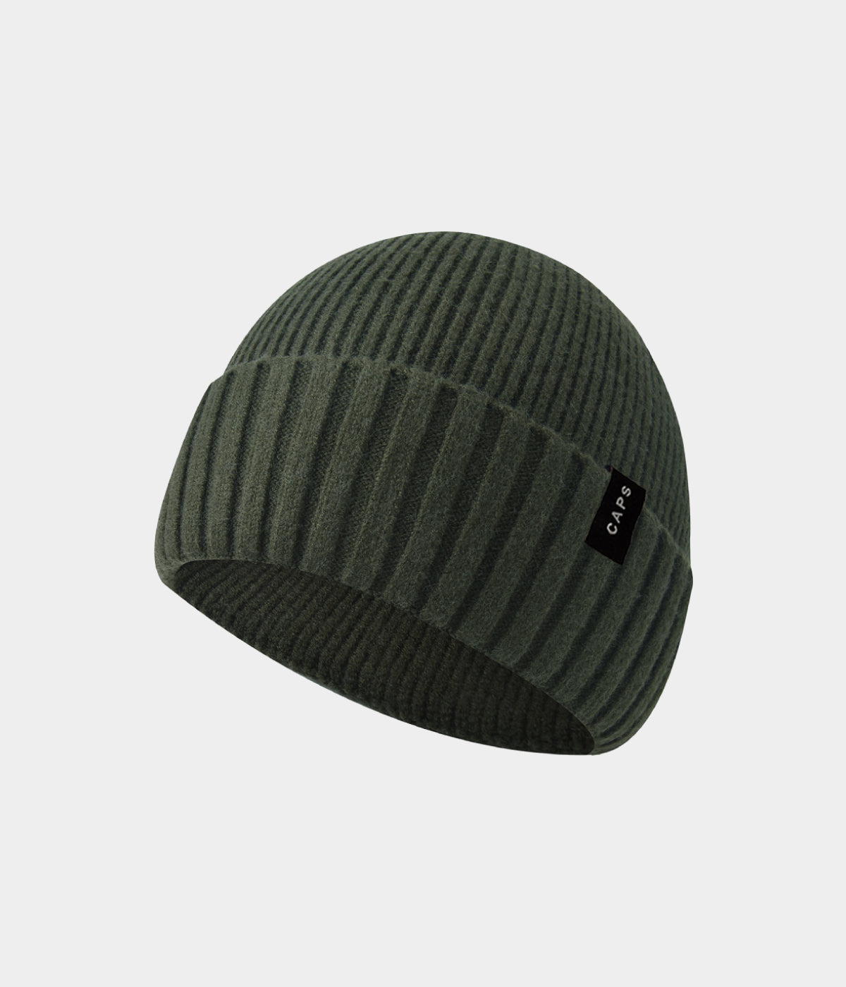 LOGO RIBBED BEANIE.