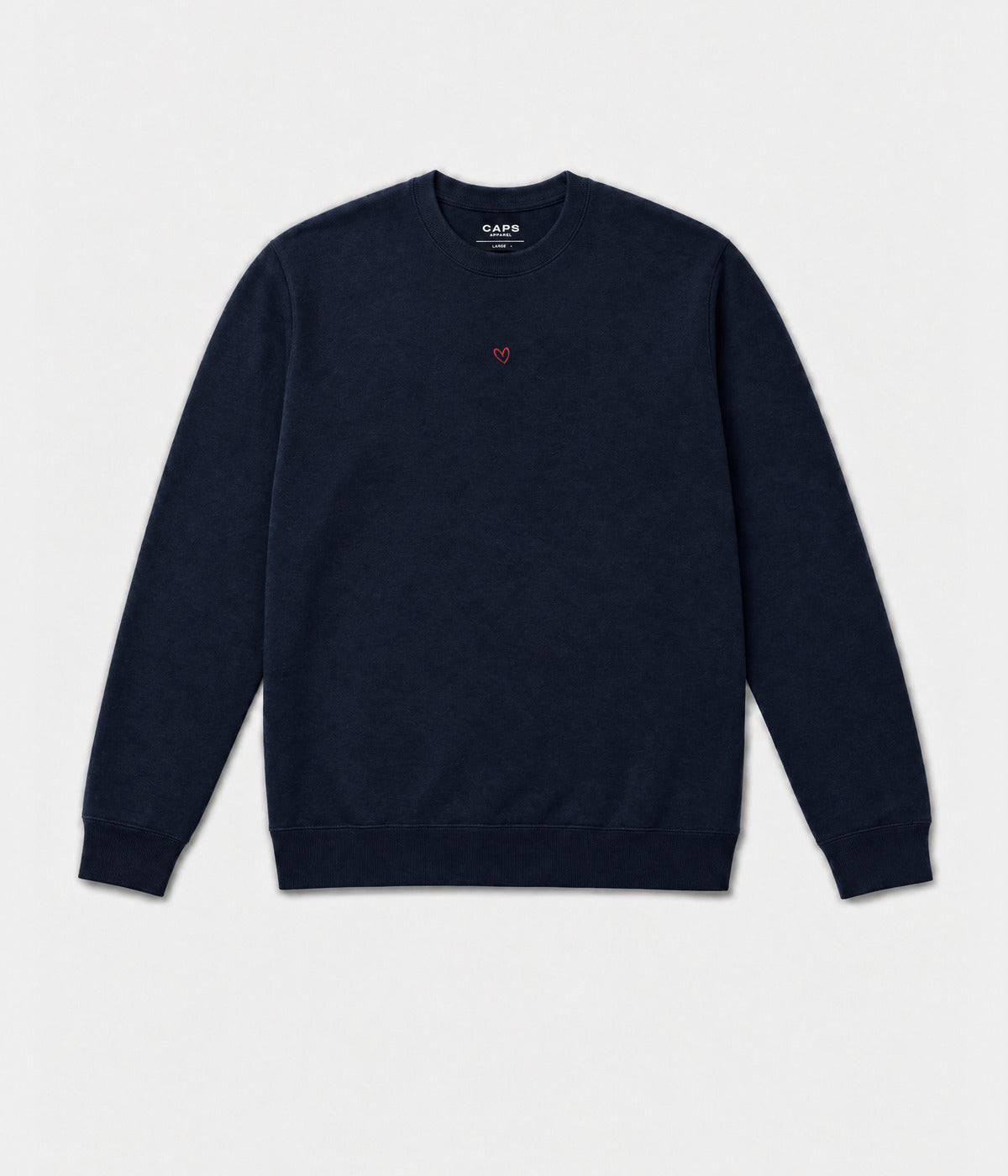 DRAWN HEART SWEATER.