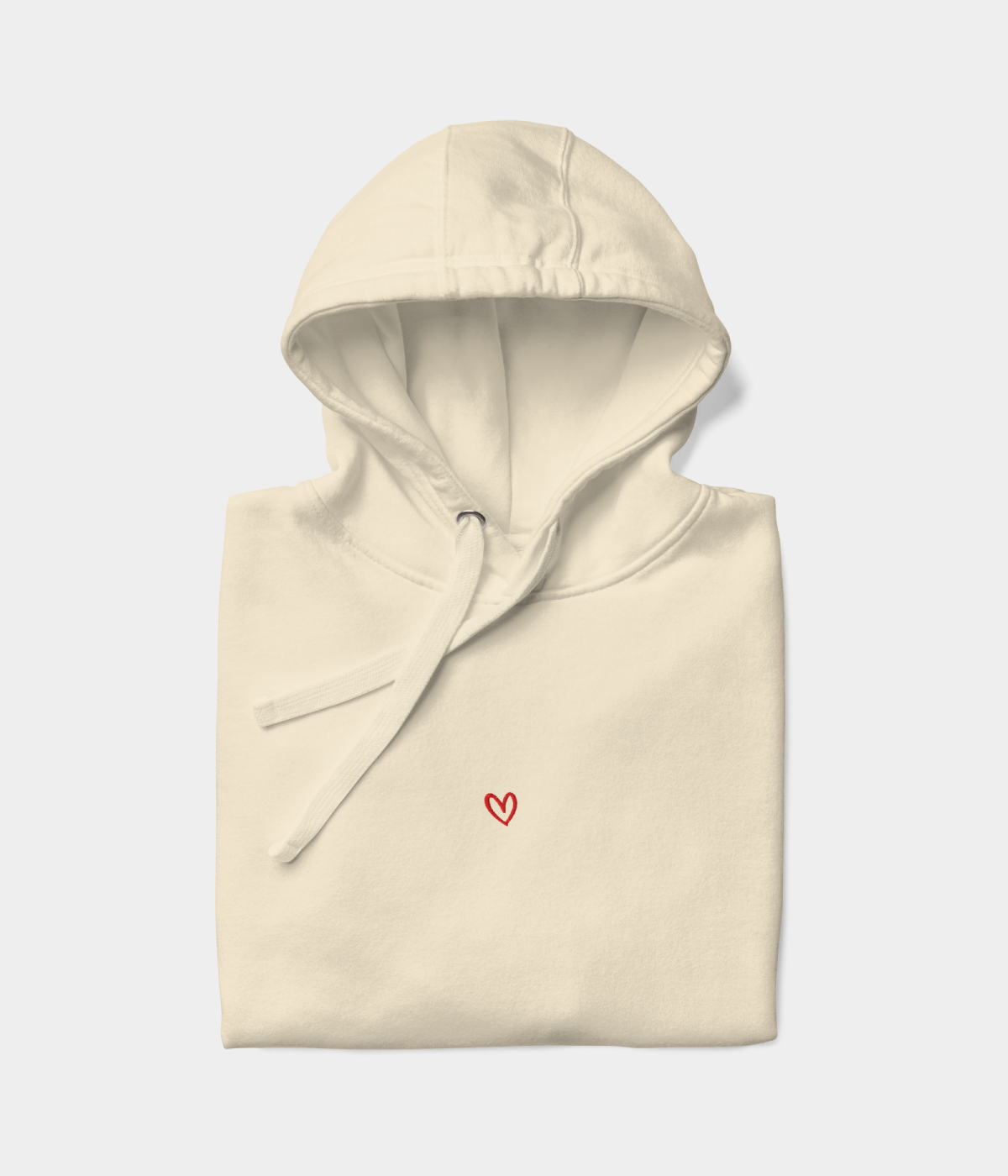 DRAWN HEART HOODIE.