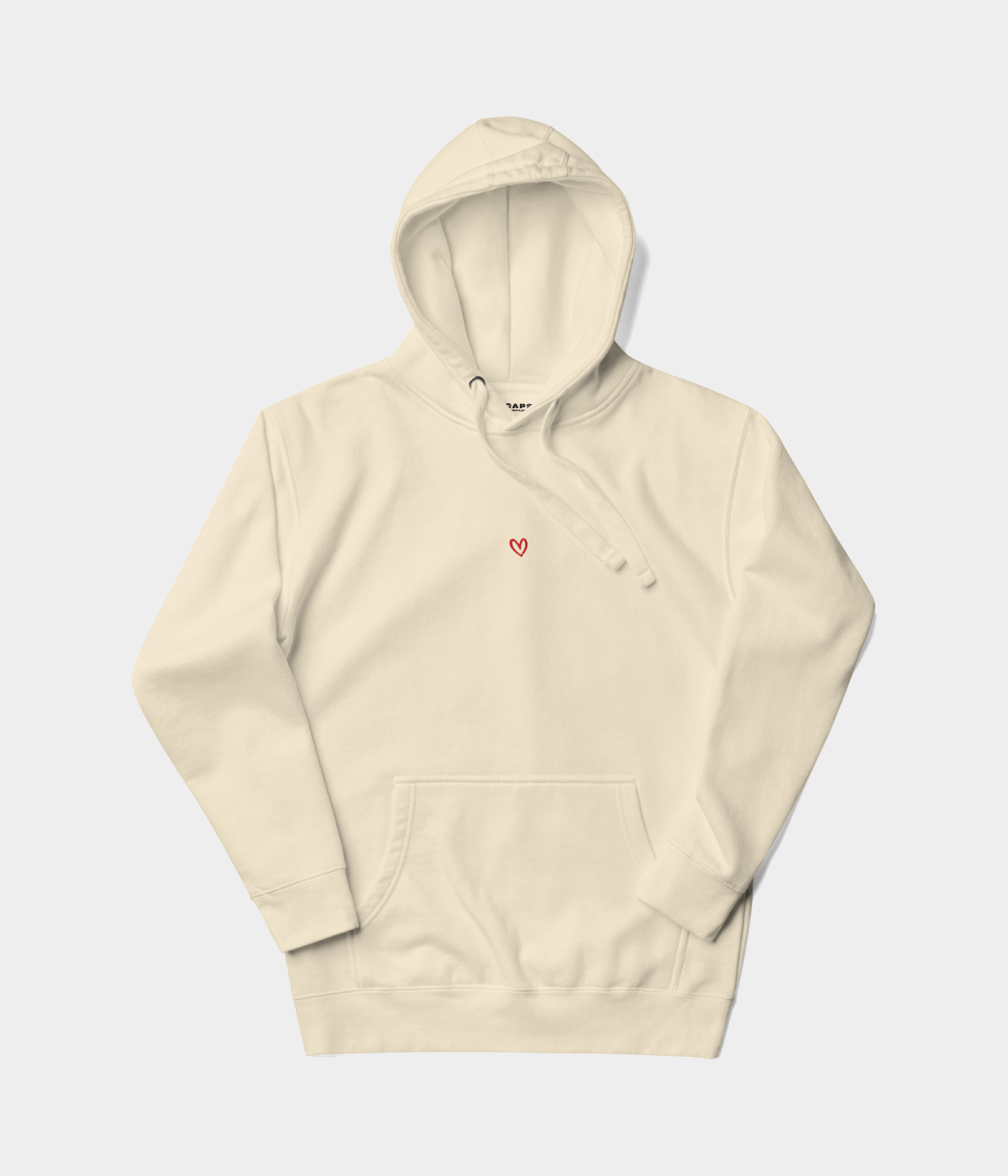 DRAWN HEART HOODIE.