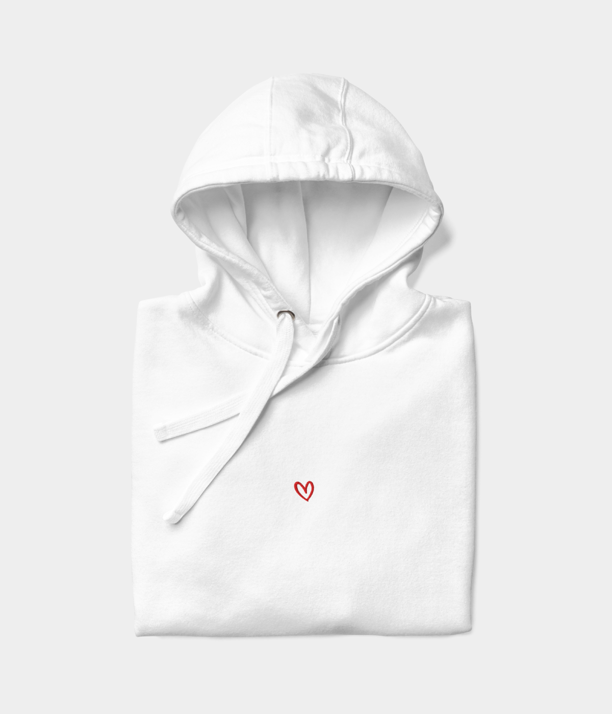 DRAWN HEART HOODIE.