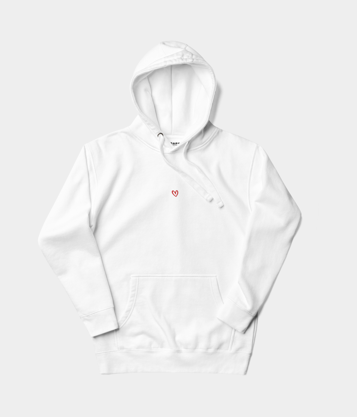 DRAWN HEART HOODIE.