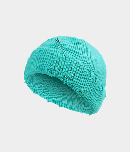 PIERCED FISHERMAN BEANIE.