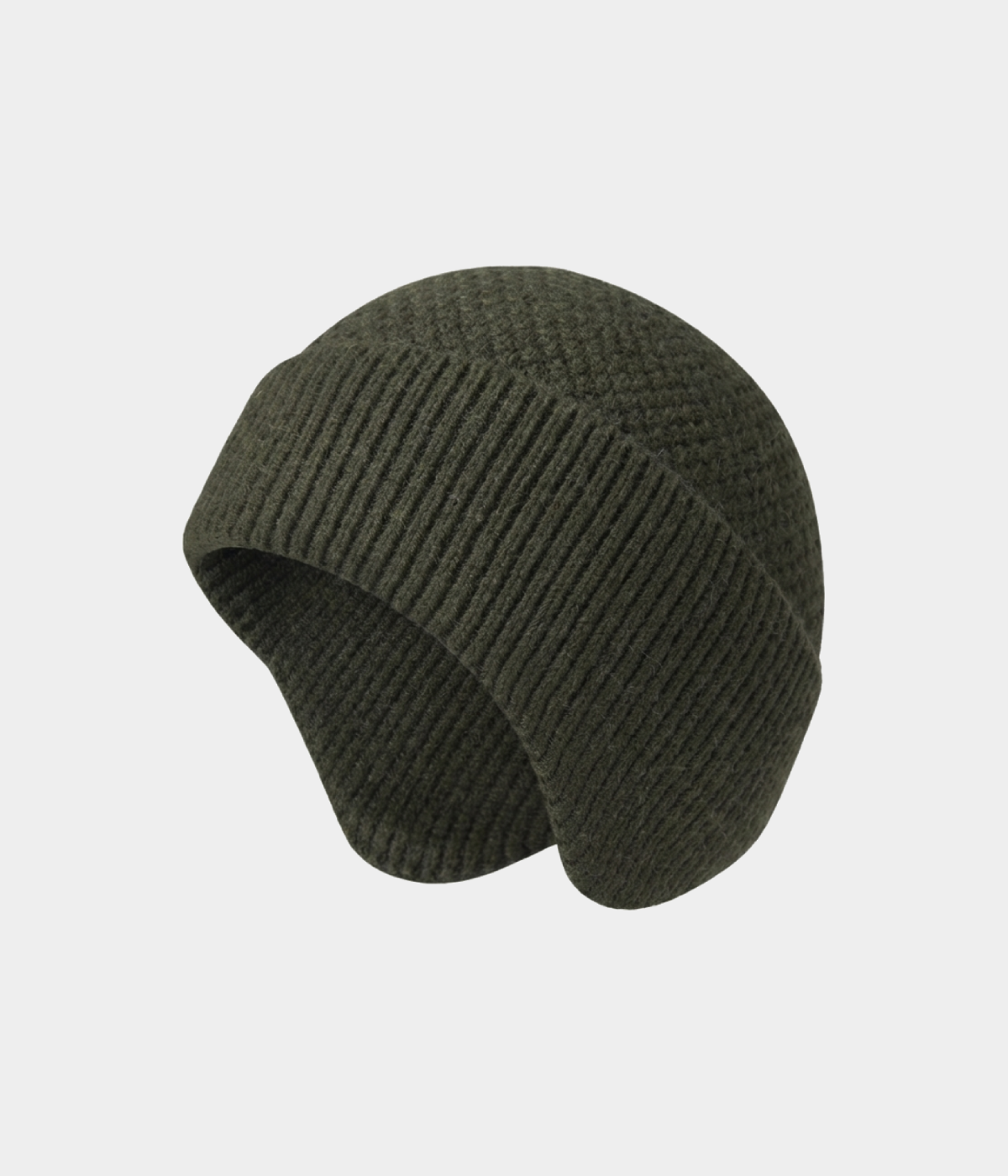 PATTERNED EARMUFF BEANIE.