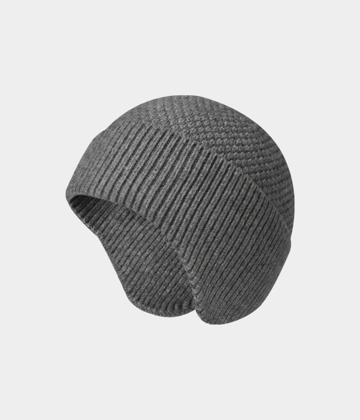 PATTERNED EARMUFF BEANIE.