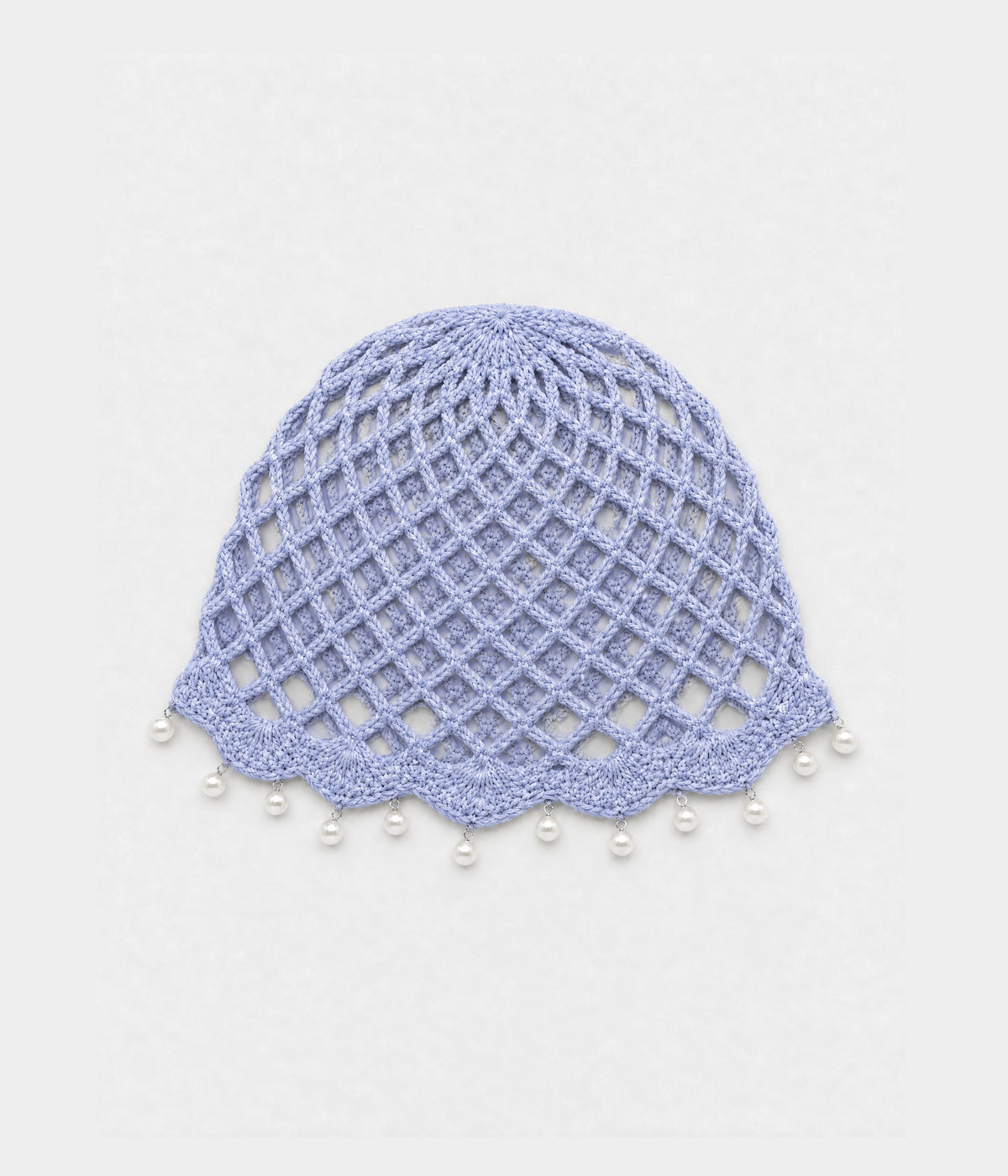 PEARL CROCHET CAP.
