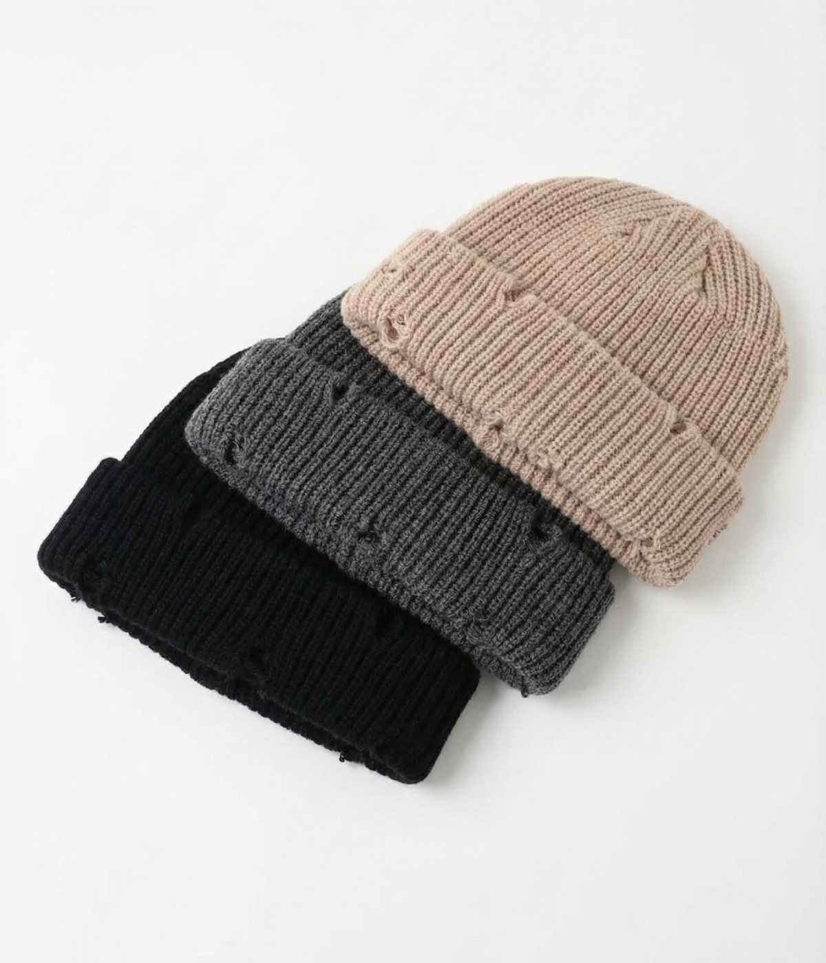 RIPPED FISHERMAN BEANIE 3-PACK 2.0.