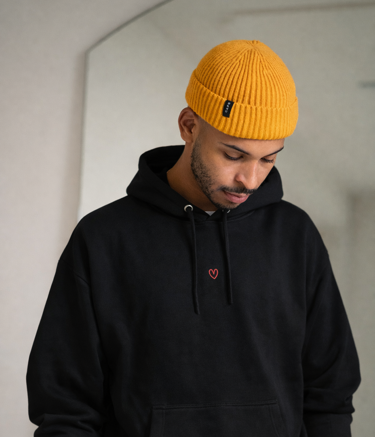 DRAWN HEART HOODIE.