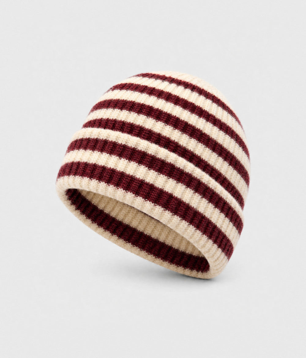 STRIPED BEANIE.