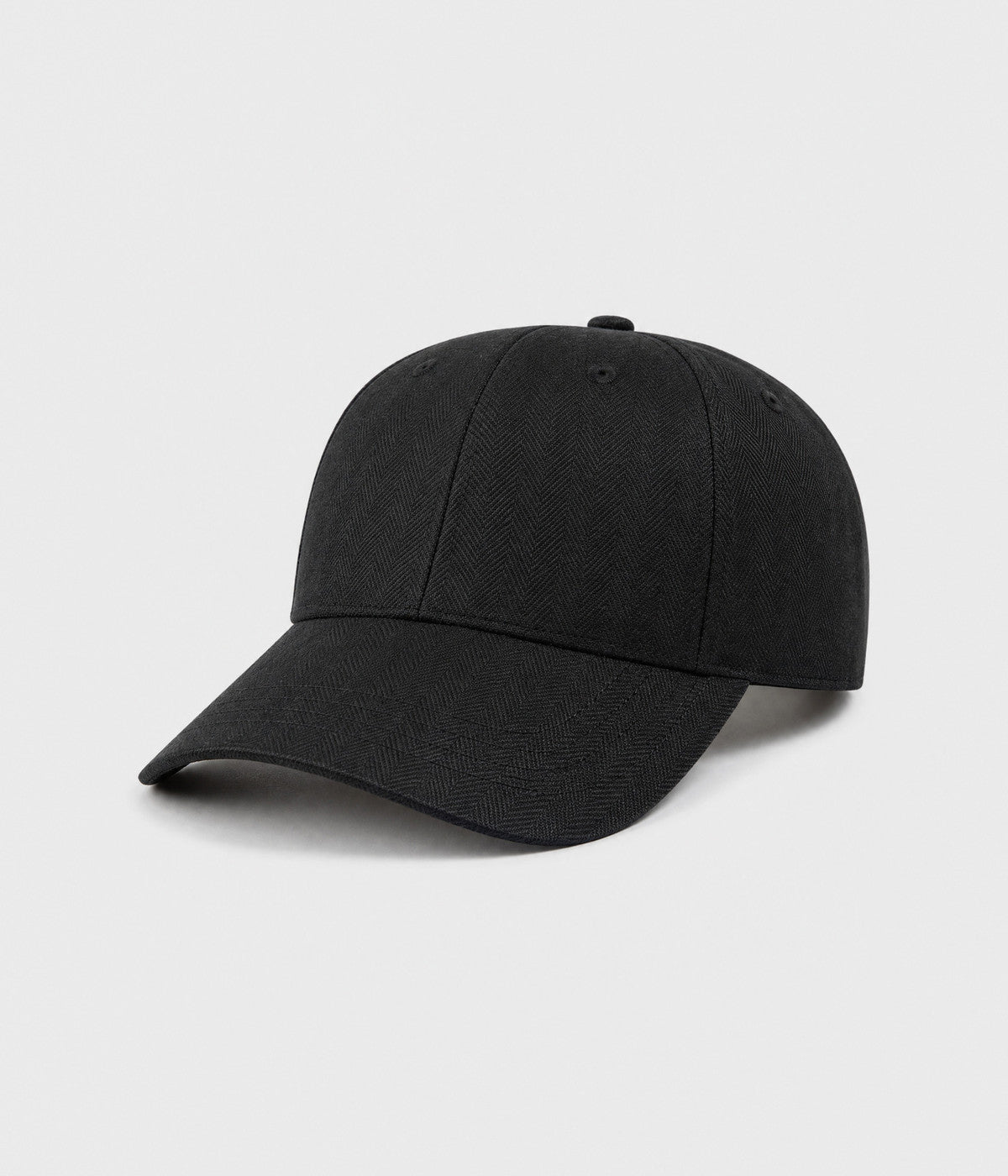 HERRINGBONE LINEN CAP.