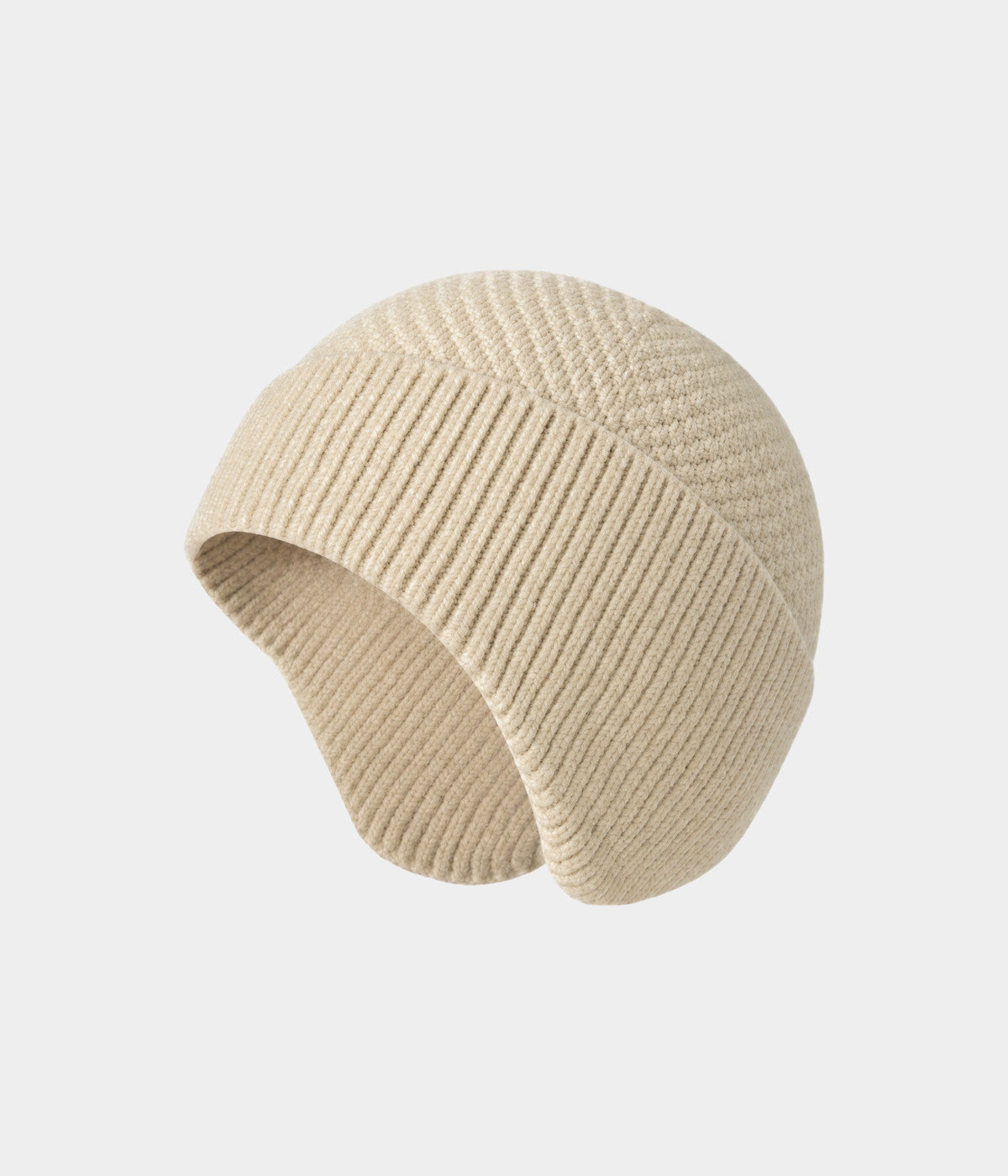PATTERNED EARMUFF BEANIE.