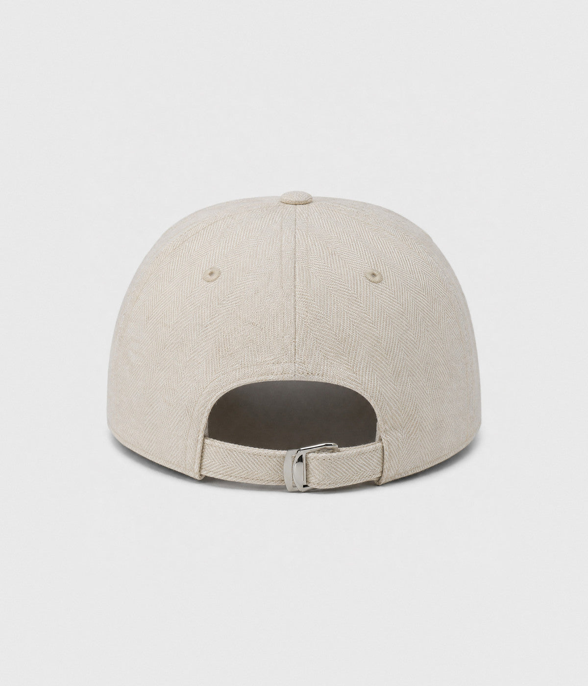 HERRINGBONE LINEN CAP.