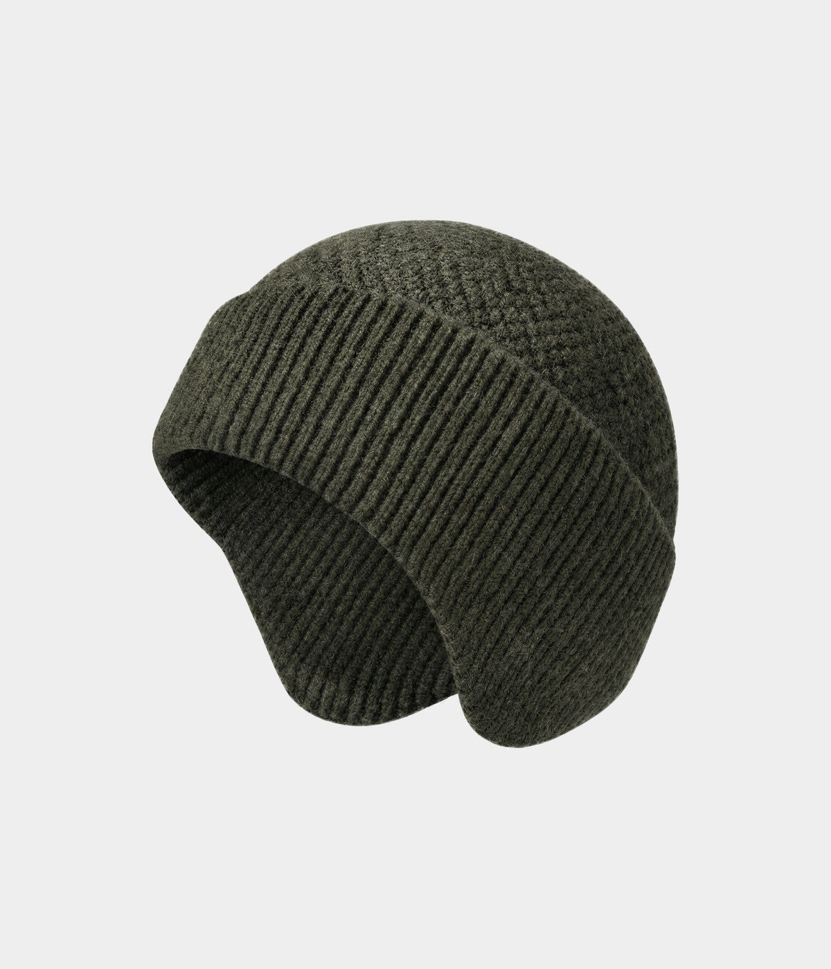 PATTERNED EARMUFF BEANIE.