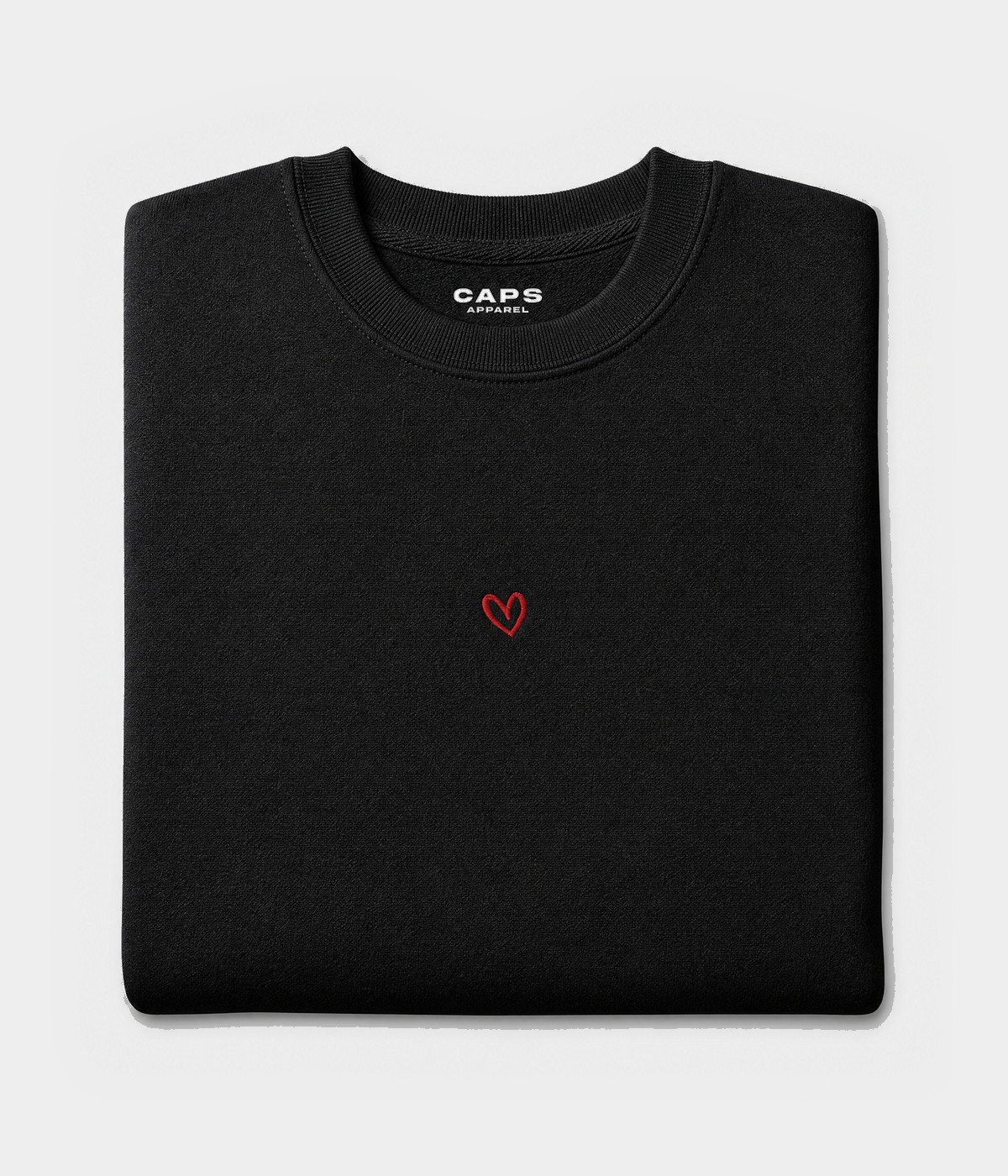 DRAWN HEART SWEATER.