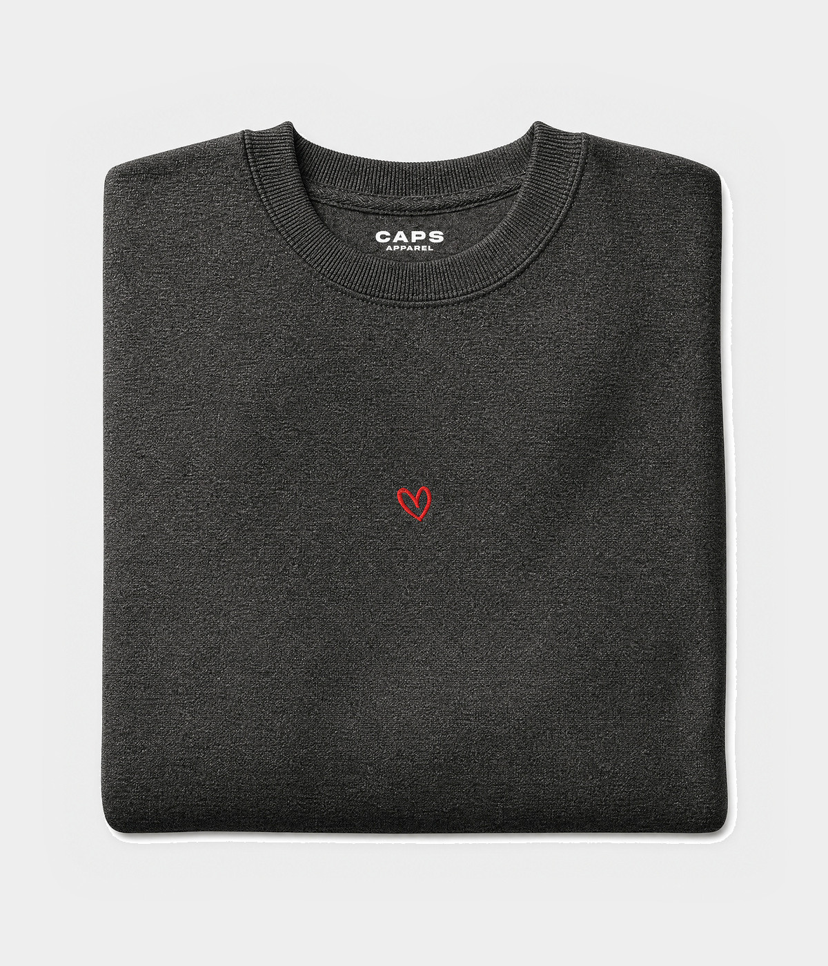 DRAWN HEART SWEATER.